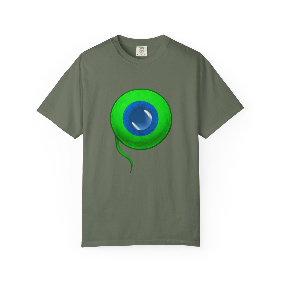 Jacksepticeye Infected Septic Eye Green Logo T-Shirt - alternate angle 3, merchandise