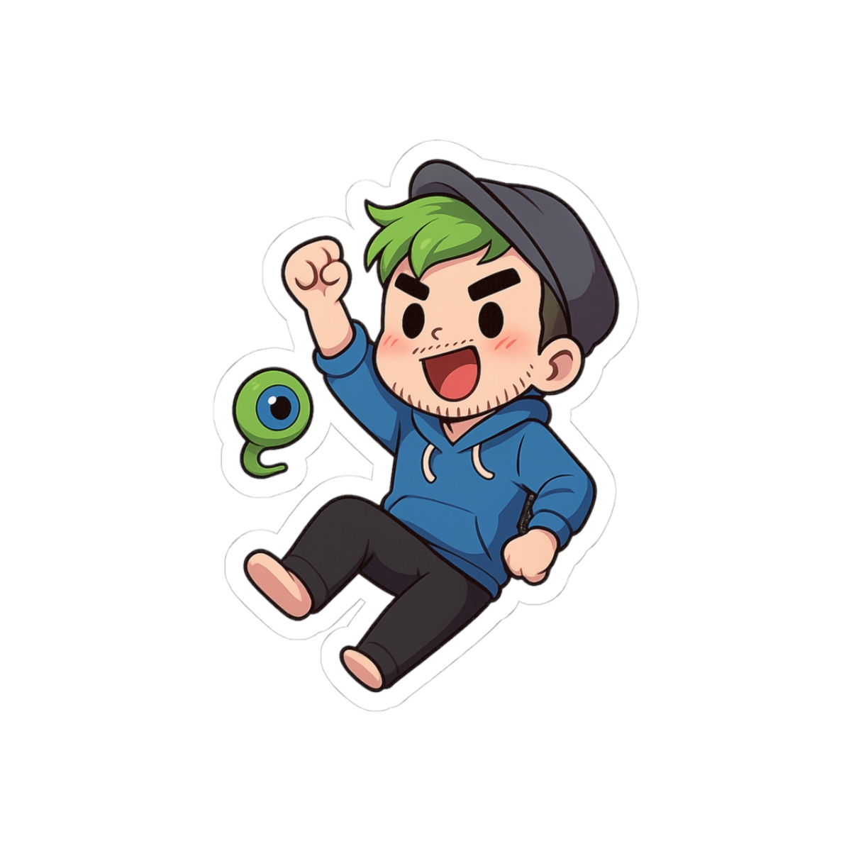 Jacksepticeye Bold Portrait Sticker | Vibrant Fan Vinyl Decal - Official Stickers merchandise