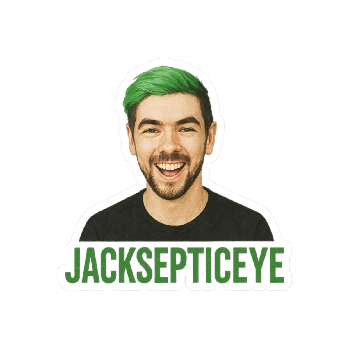 Jacksepticeye Portrait Sticker | Bold Fan Vinyl Decal - alternate angle 3, merchandise