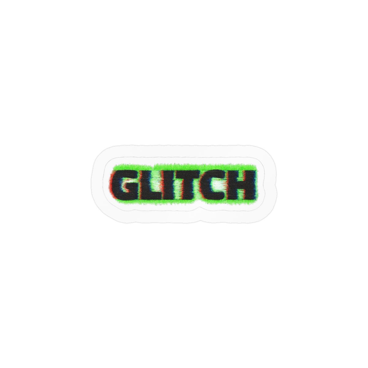 Glitch Bitch Sticker | Bold Glitch Art Vinyl Decal - alternate angle 2, merchandise