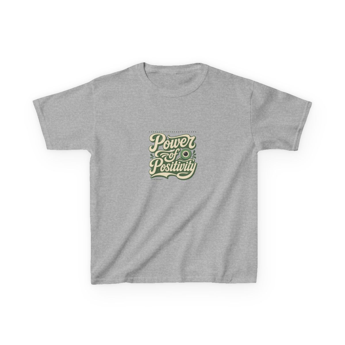 Jacksepticeye "Power of Positivity" Unisex Kids Tee - alternate angle 3, merchandise