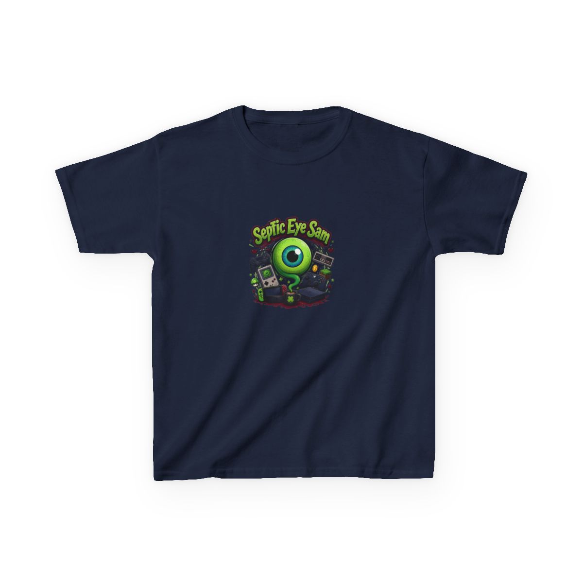 Jacksepticeye "Septic Eye Sam" Unisex Kids Tee - alternate angle 5, merchandise