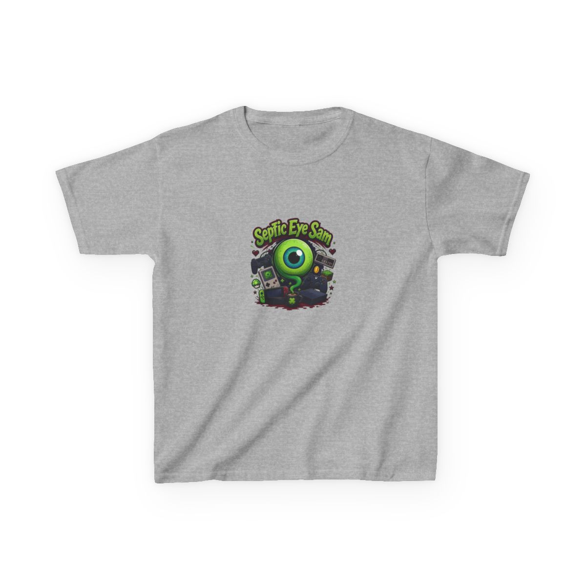 Jacksepticeye "Septic Eye Sam" Unisex Kids Tee - alternate angle 3, merchandise