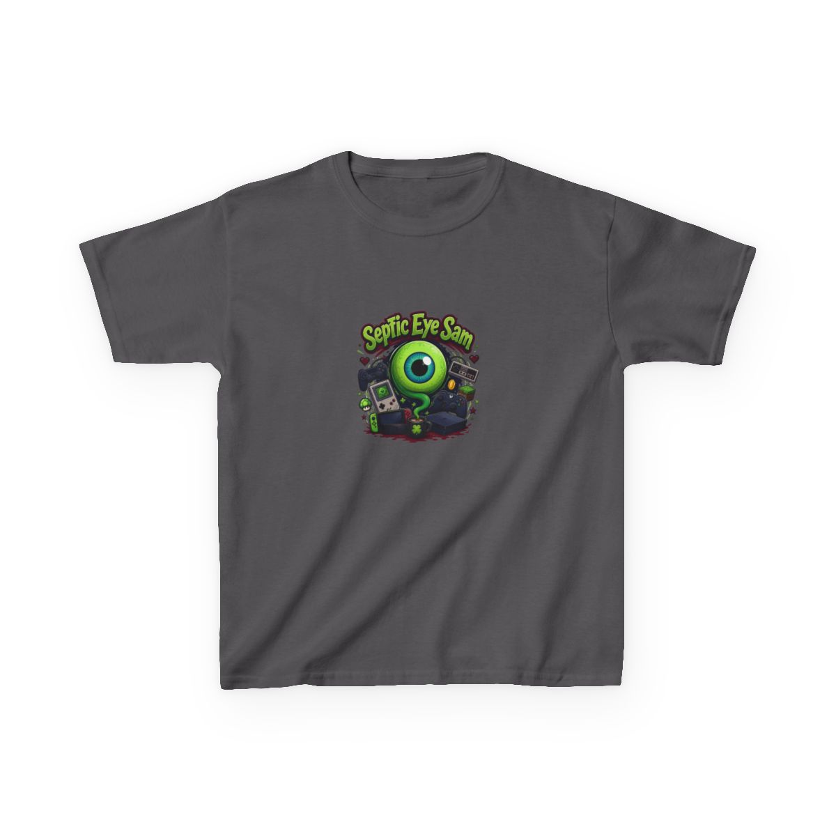 Jacksepticeye "Septic Eye Sam" Unisex Kids Tee - alternate angle 4, merchandise