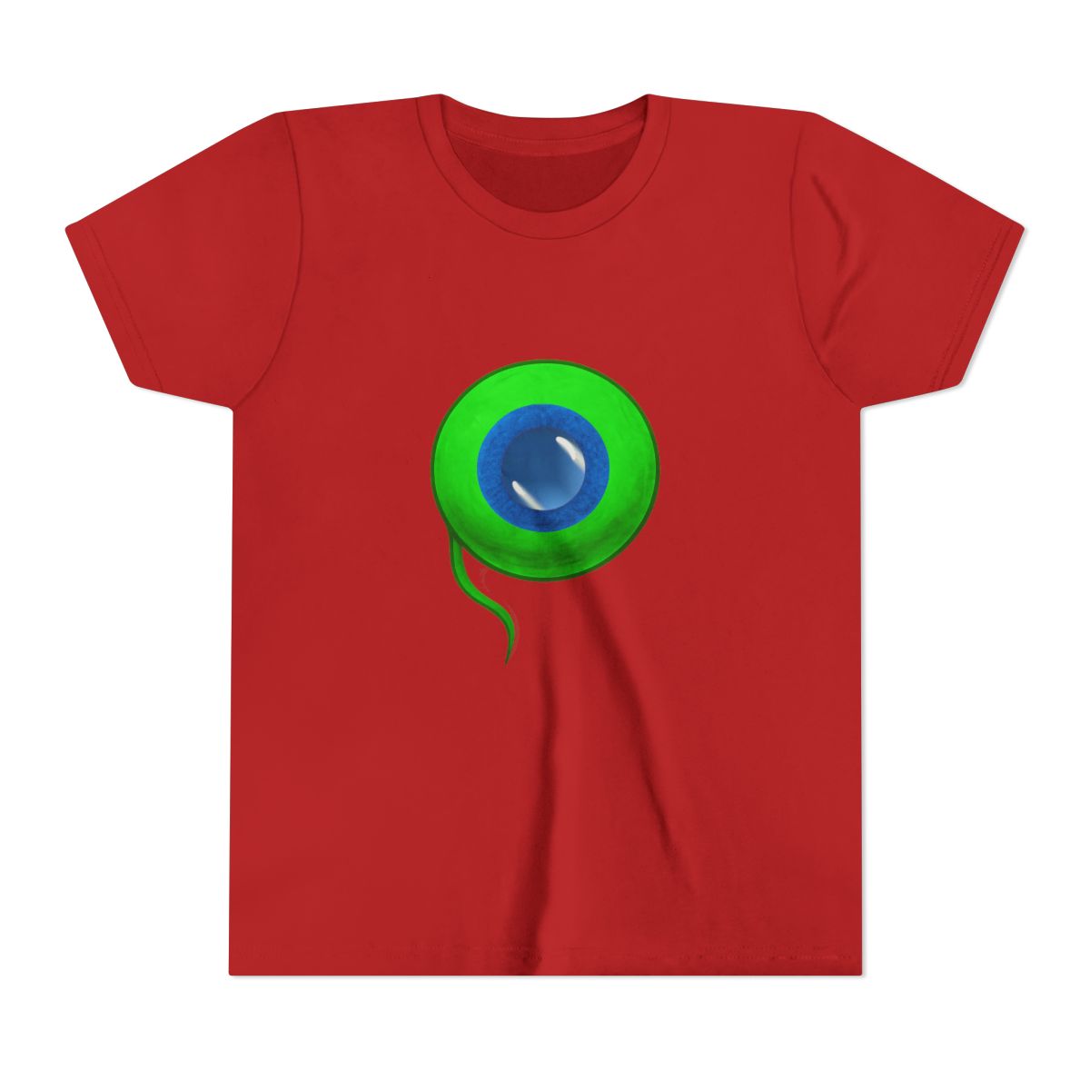 Jacksepticeye Infected Septic Eye Green Logo Kids T-Shirt - alternate angle 5, merchandise