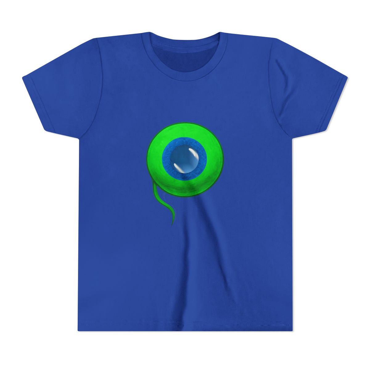 Jacksepticeye Infected Septic Eye Green Logo Kids T-Shirt - alternate angle 3, merchandise