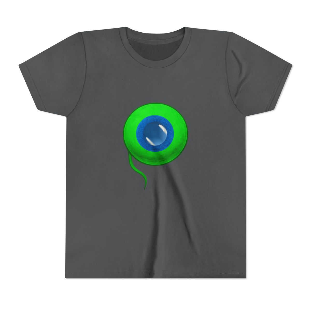 Jacksepticeye Infected Septic Eye Green Logo Kids T-Shirt - alternate angle 4, merchandise
