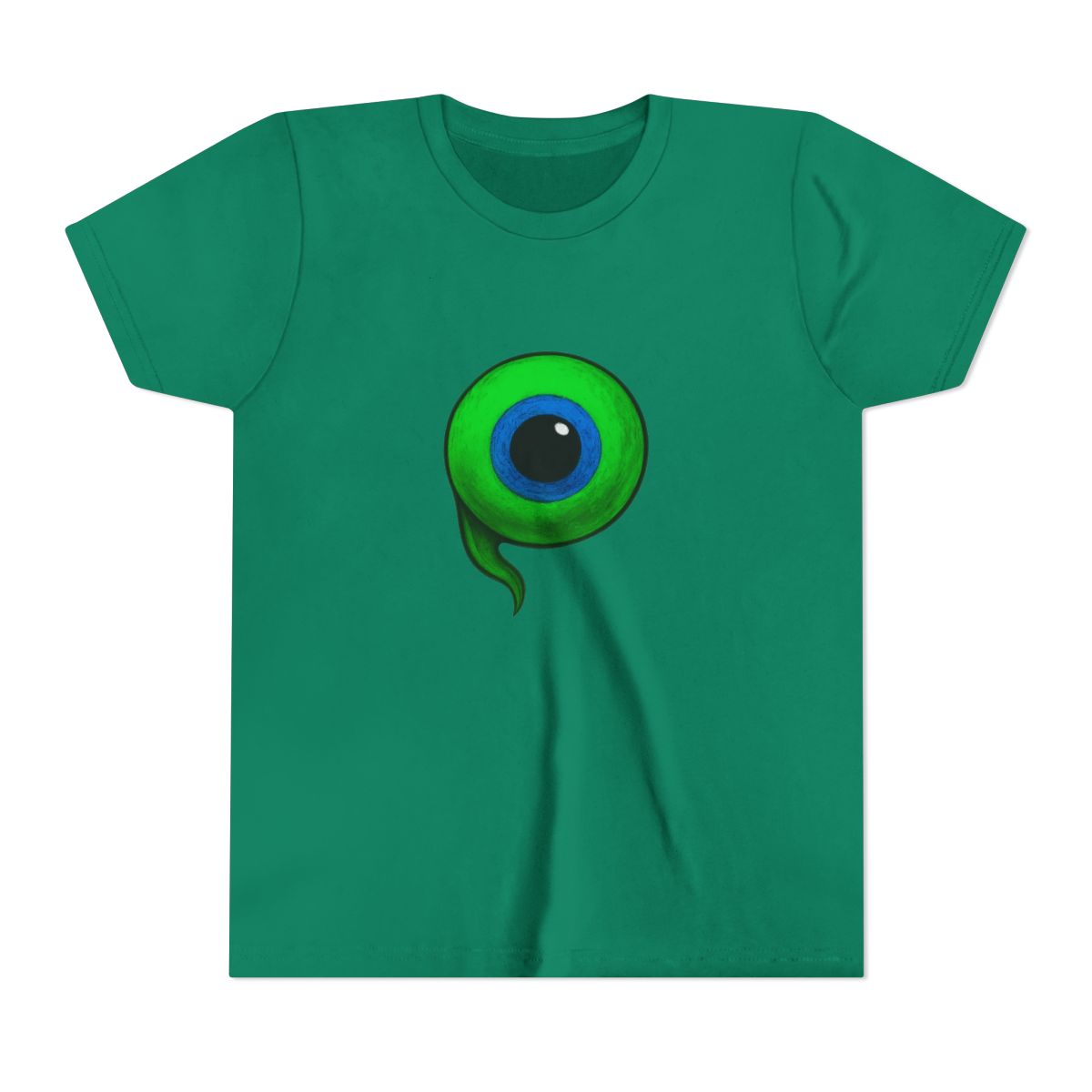 Jacksepticeye Infected Septic Eye Green Logo Kids T-Shirt - alternate angle 2, merchandise