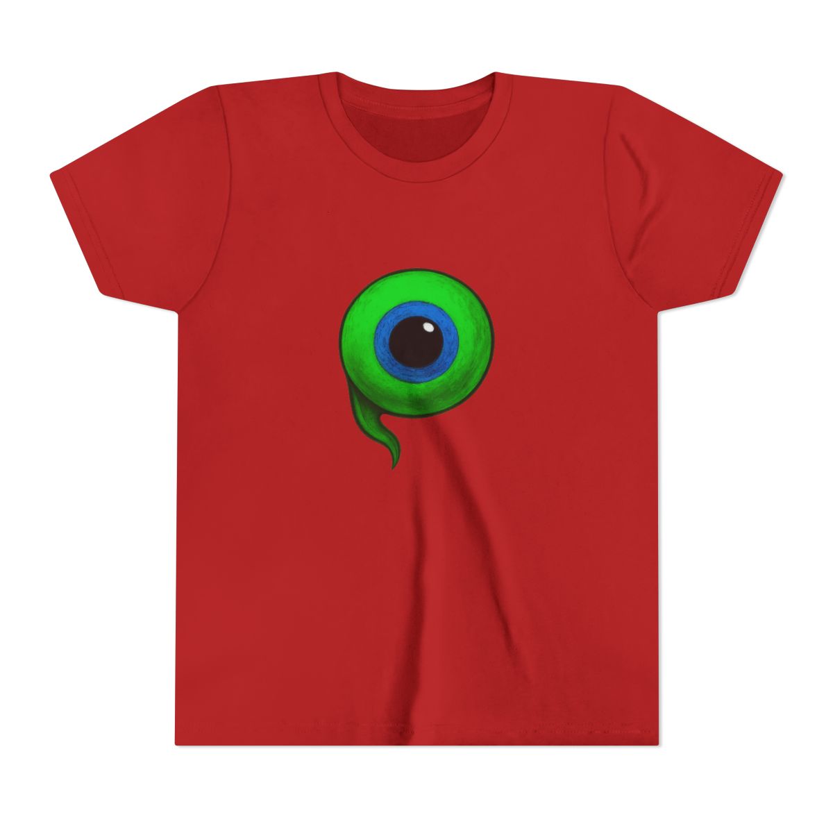 Jacksepticeye Infected Septic Eye Green Logo Kids T-Shirt - alternate angle 5, merchandise